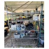 Metal Rack with Wheels, 48"x18"x6ft h, rack only