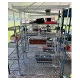 Metal Rack with Wheels, 48" x 18" x 6ft h Rack Ony