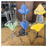 3 Innova Disc Golf Baskets, 1 top cover is missing