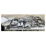 Stainless Steel 9.5"x12" Pans, Stands, Lids,