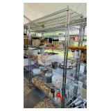Metal Rack with Wheels, 48"x18"x6ft h, rack only