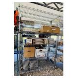 Metal Rack with Wheels, 48"x18"x6ft h, rack only