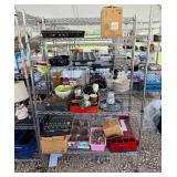 Metal Rack with Wheels, 48"x18"x6ft h, Rack Only