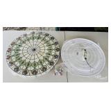 24" Stained Glass LED Tiffany style Ceiling Light