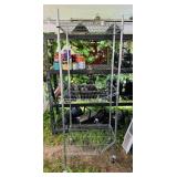 Metal Rack With wheels, 28"x28"x6ft h