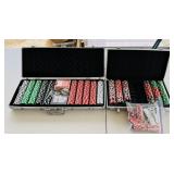 2 Metal Cases of Poker Chips