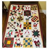 Christmas Quilt, 62ï¿½ x 84ï¿½