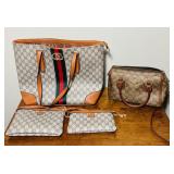 3 Piece Gucci Bag Set, 1 Coach, most likely real?