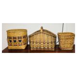 3 Woven Baskets