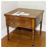 1975 Stickley #418 Lamp Table, 2 Drawers