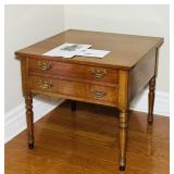1975 Stickley #418 Lamp Table, 2 Drawers