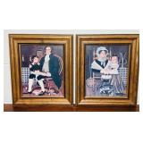 2 Primitive Portraits by Charles Wysocki, 12ï¿½x14ï¿½