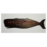 Sign of the Whale Wooden Whale, by Wagenhals