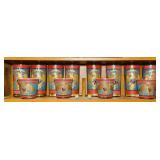 Set of 12 Vintage Cera Patriotic Eagle Highball