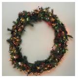 3ft Lighted Christmas Wreath