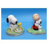 2 Peanuts Gallery Ceramic Figures