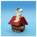 RARE! Red Baron Snoopy - Limoges Box by ARTORIA,