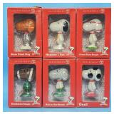 Full Set of 6 Snoopy Porcelain Figurines, Sports