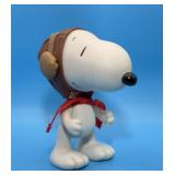 flying Ace Jointed Ceramic Figurine, Leather Cap,