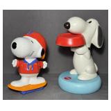 2 Peanuts Snoopy Ceramic Banks