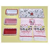 Peanuts Valentines Day Kitchen Items, 3 mini Loaf