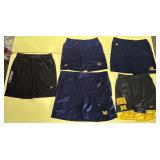 5 Basketball Shorts, (2) 3XL, (1) 2XL, (2) XL