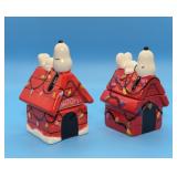 2 Snoopy Christmas S&P Shakers