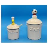Snoopy and Woodstock Mustard, Jam Jars, Japan,