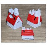3 Pc Snoopy Table Pieces, Benjamin and Medwin