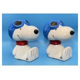 2 Flying Ace Book Ends, Weighted