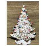Vtg Ceramic Lighted 20ï¿½ Christmas Tree, Works,