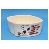 Schulz Snoopy and Woodstock Planter Bowl, Japan