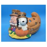 Peanuts Thanksgiving Vase or Candle Holder