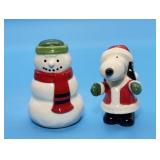 Snoopy  and Snowman S&P Shakers