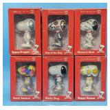 Set of 6 Snoopy Porcelain Figurines, Dept 56