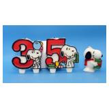 Vtg Snoopy Candles, #3, #5, Snoopy was never lit