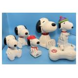 6 Snoopy Figures