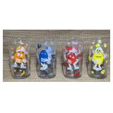 4 M&Mï¿½s Glasses, Printed on 2 Sides, Great