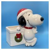 Schulz Snoopy Christmas Planter, Japan