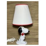 Vtg Snoopy Ceramic Lamp, UFS, works