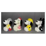 4 Snoopy Ceramic Banks