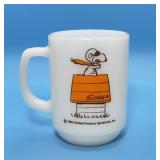 Schulz Snoopy Red Baron Fire King Coffee Mug,