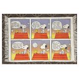 30x43 Snoopy and Woodstock 1990 Rug, back has