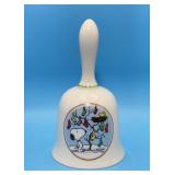 1980 Christmas Porcelain Bell, Schmid, Schulz