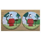 2 Peanuts Magical Moments, Flying Ace Plate,
