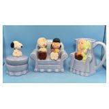 Charlie, Lucy, Snoopy, Linus, S&P, Cream, Sugar,