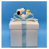 Schulz Ceramic Gift Box, Snoopy and Woodstock,