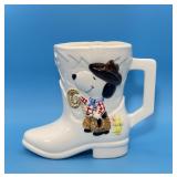 Snoopy and Woodstock Cowboy Boot Planter, Japan