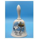 1976 Christmas Porcelain Bell, Schmid, Schulz