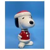 Snoopy Santa Bobblehead Nodder, Paper Mache
